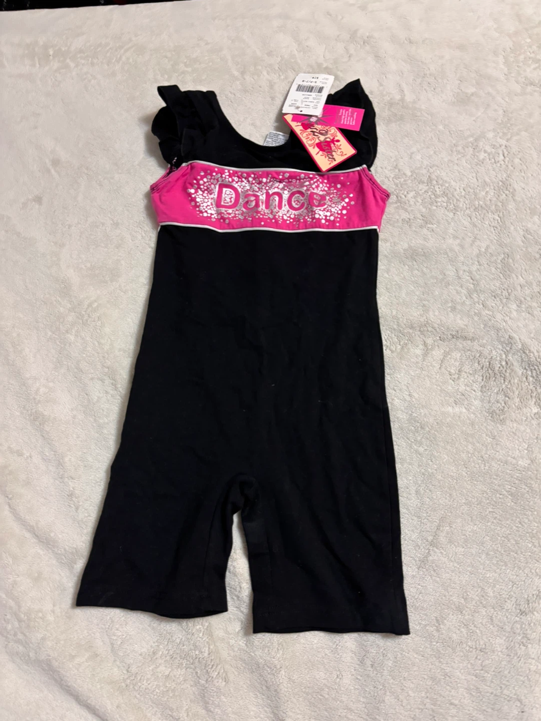 Sister 2 Sister Dance Leotard Black Size S-P/7-8