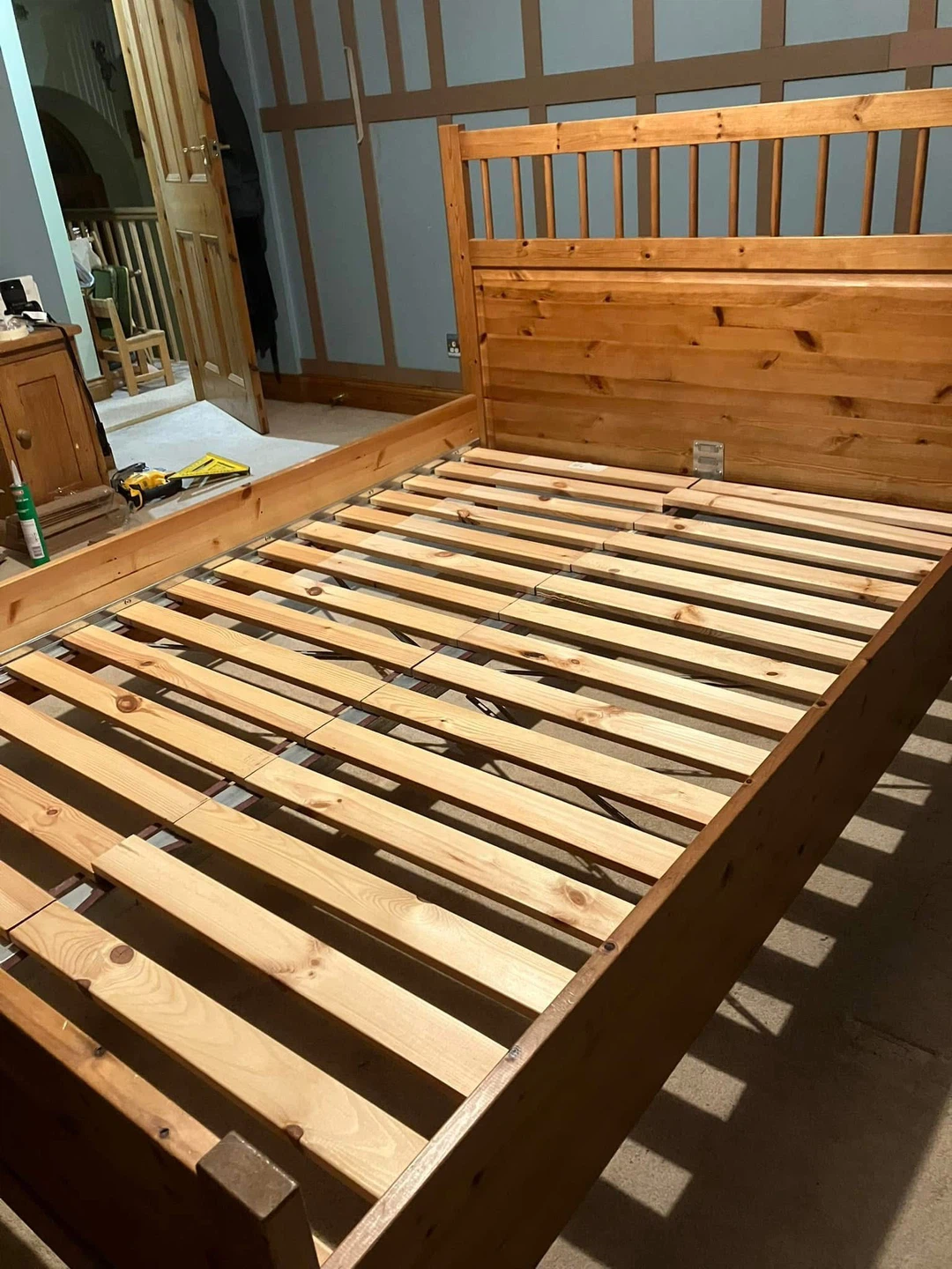 IKEA HEMNES wooden full bed frame