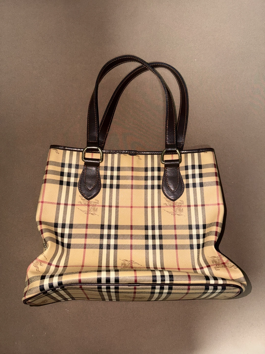 Burberry Haymarket Check Tote Bag