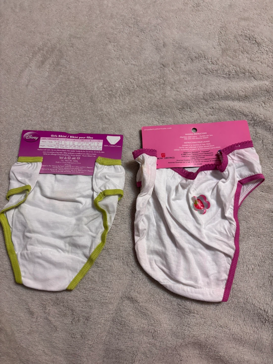 Girls Underwear Set - Winnie the Pooh & Strawberry Shortcake - photo 2