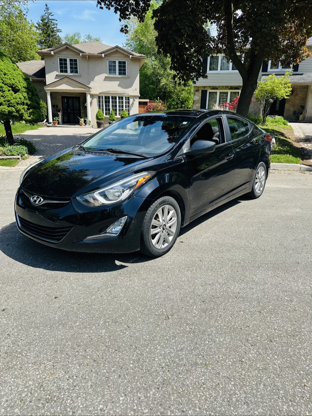 Black Hyundai Elantra Sedan