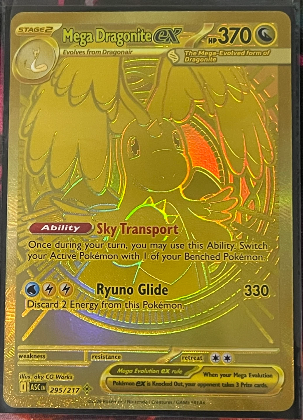 Pokemon Mega Dragonite EX Card 295/217