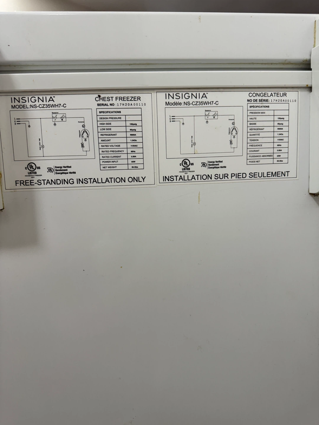 Insignia Chest Freezer - photo 3