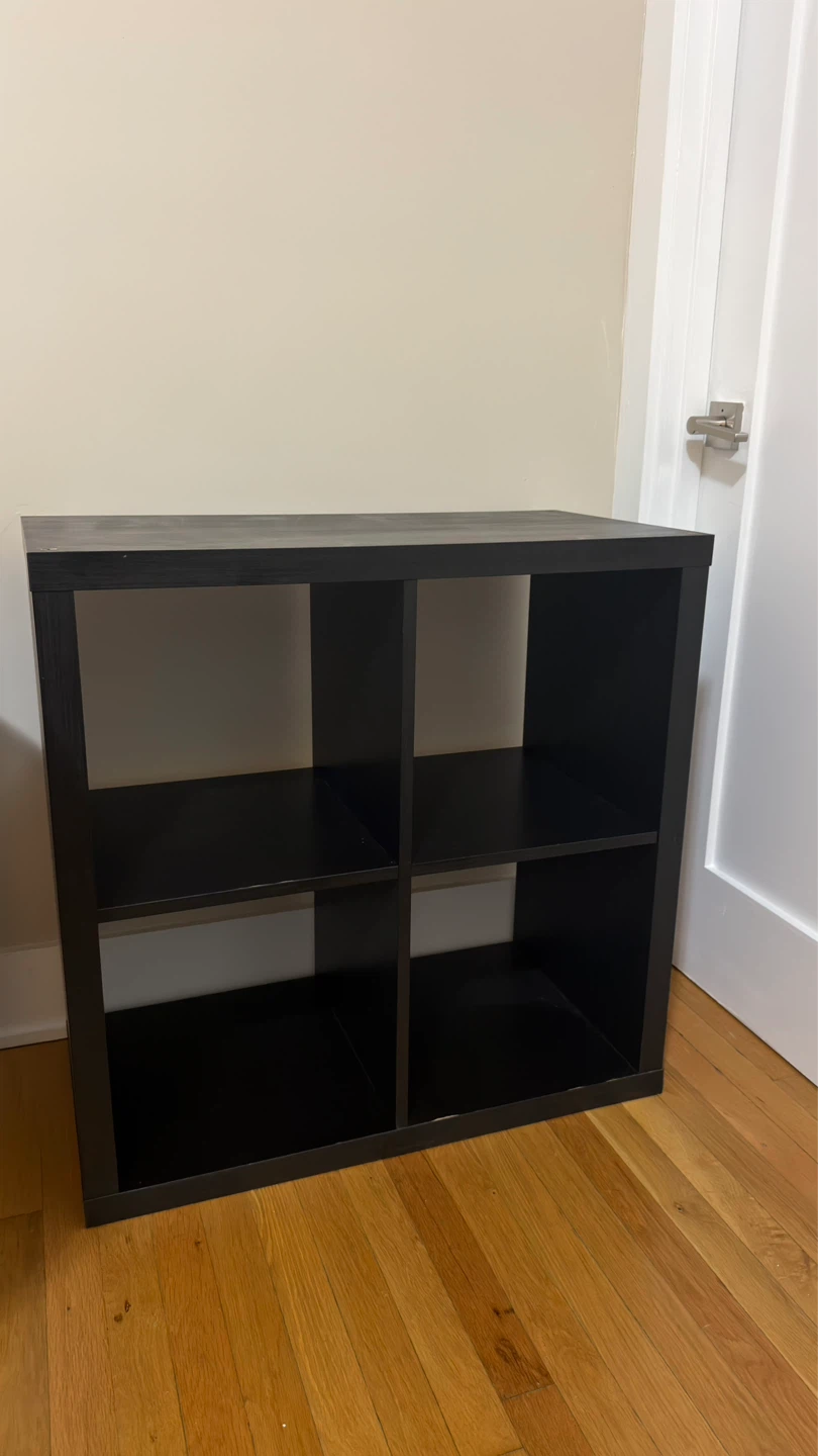 Black 4-Cube Storage Organizer Unit - photo 4