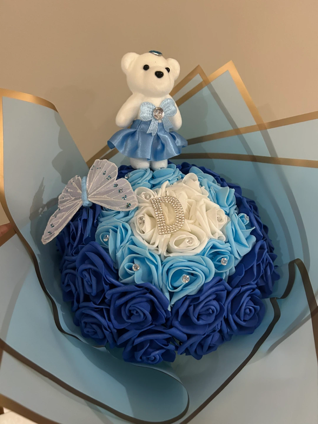 Floral Teddy Bear Bouquet💐