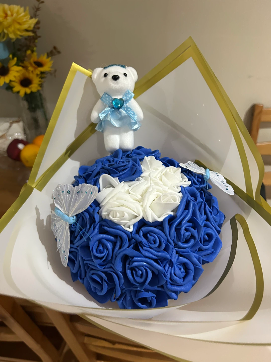 Floral Teddy Bear Bouquet💐 - photo 2