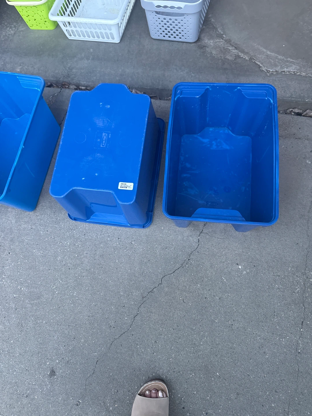 IKEA Blue Storage Bin - photo 3