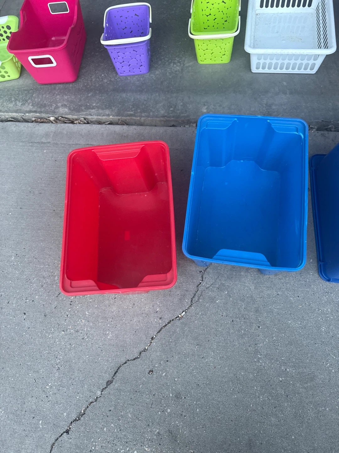 IKEA Blue Storage Bin - photo 2
