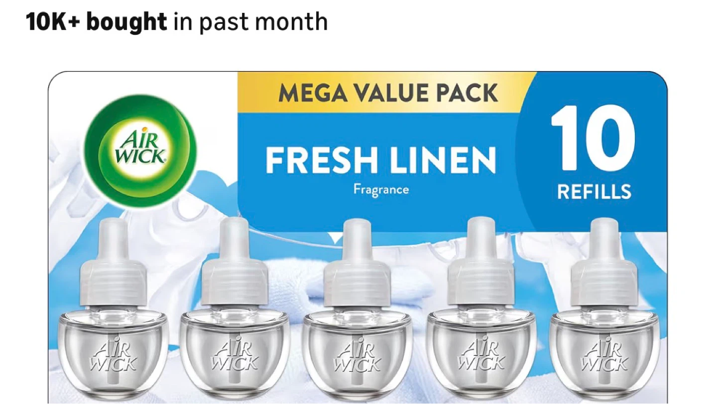Air Wick Fresh Linen Scented Oil Refills - 10 Count