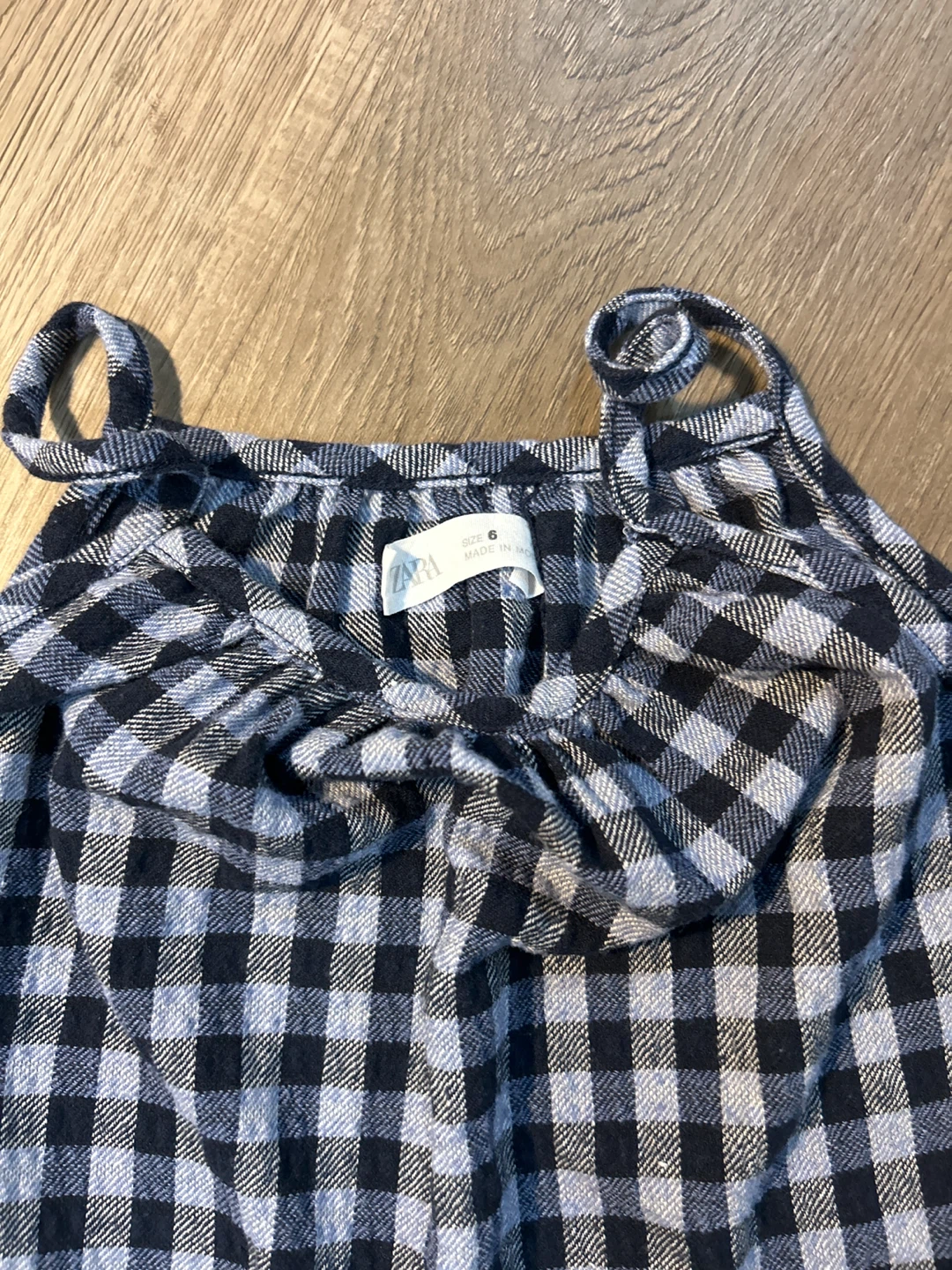 Zara Gingham Dress Size 6 - photo 2