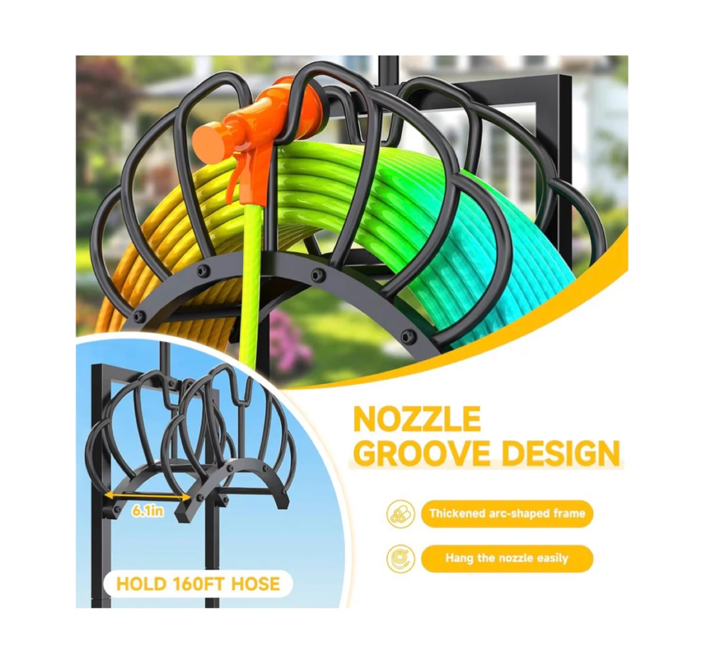 Brand new 2 In 1 Garden Hose Holder & Heavy Duty - photo 5