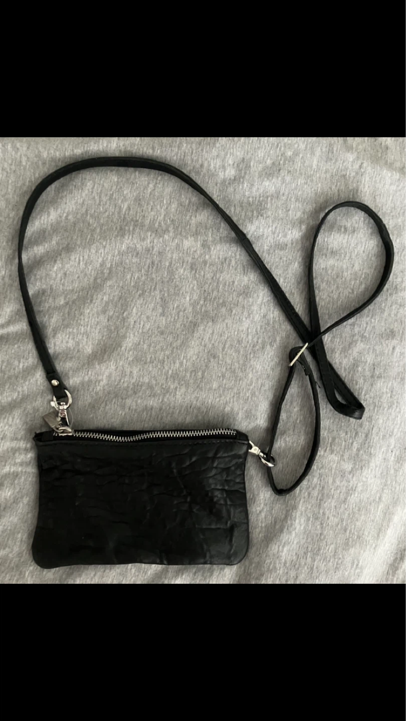 Italian Leather Small Black Crossbody Bag Purse 💼 👜 👛👝🇮🇹🖤