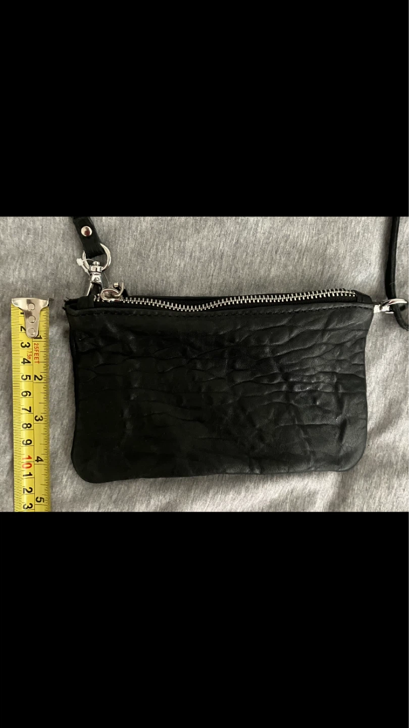 Italian Leather Small Black Crossbody Bag Purse 💼 👜 👛👝🇮🇹🖤 - photo 3
