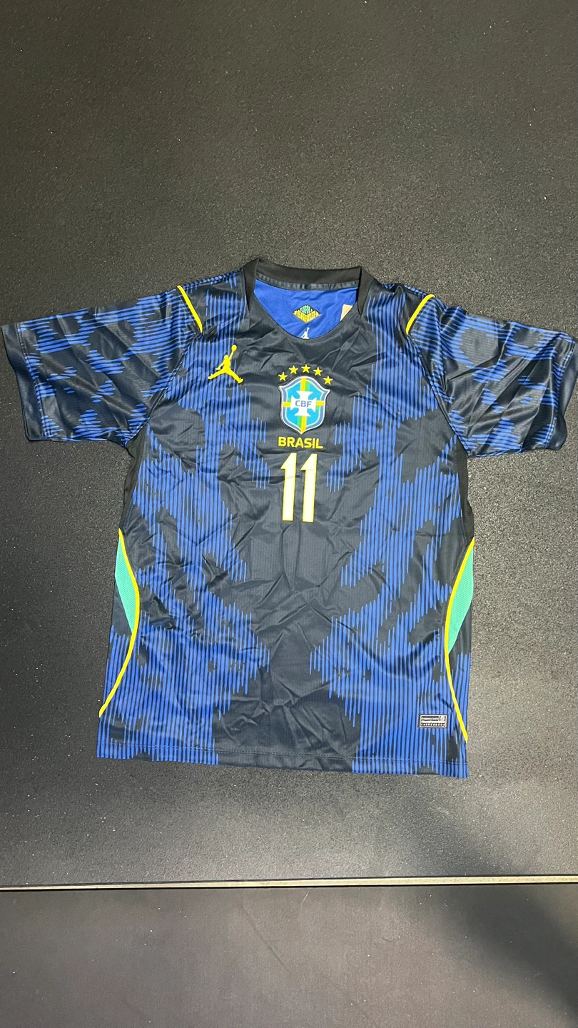 World Cup Brazil Raphinha #11 Soccer Jersey Mens M