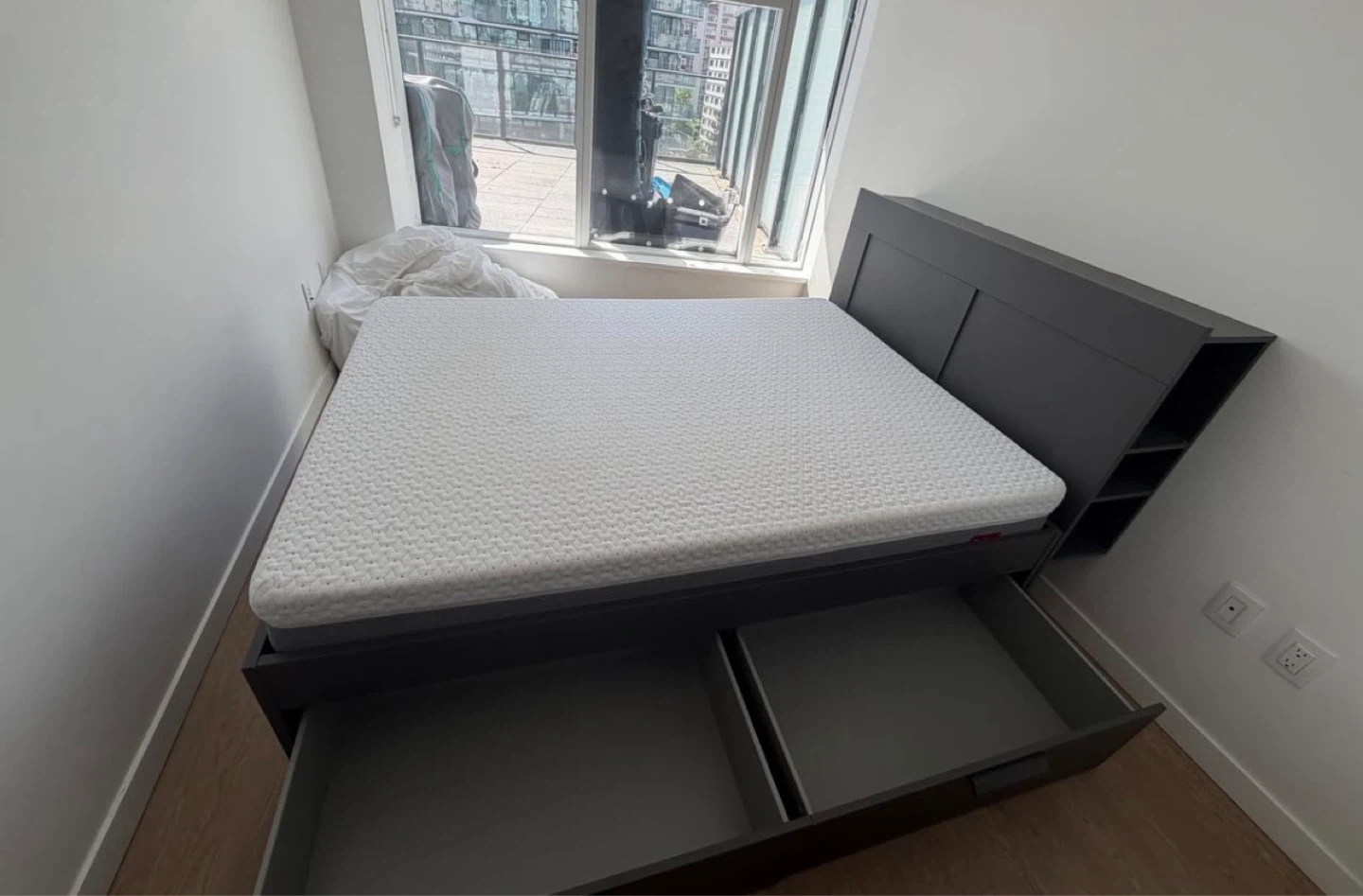 Grey Storage Bed with Mattress - photo 3