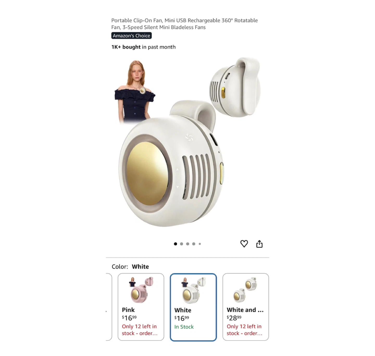 Brand new Portable Clip-On Fan