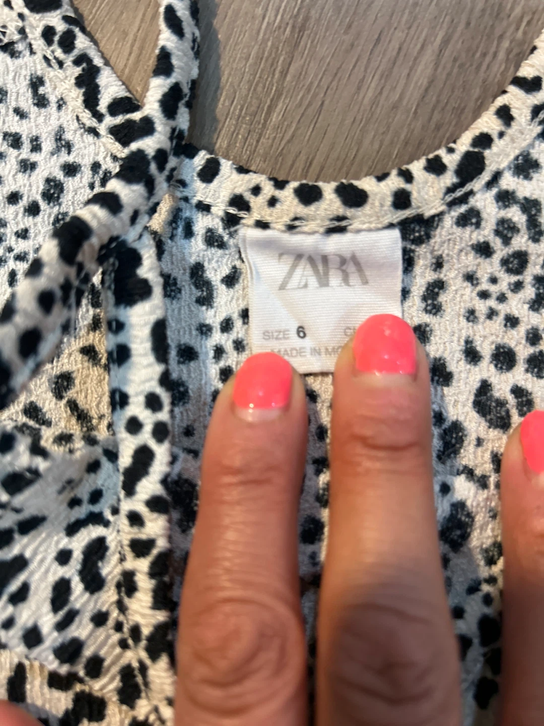 Zara Girls Print Dress Size 6 - photo 2