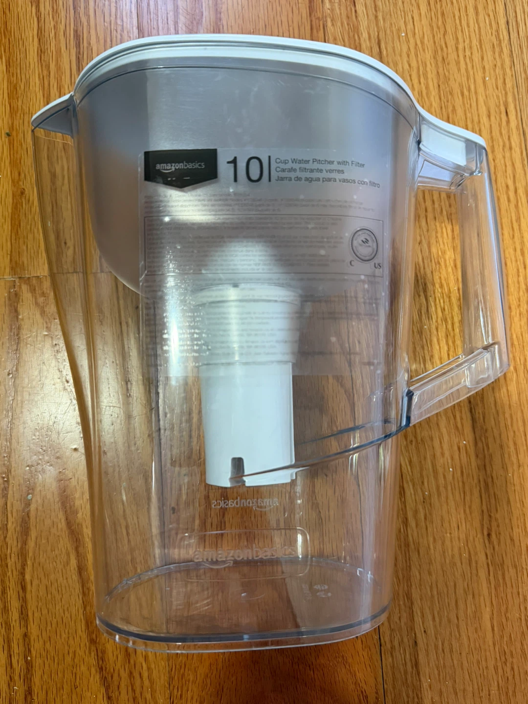 Amazon Basics 10-Cup Water Filter Pitcher