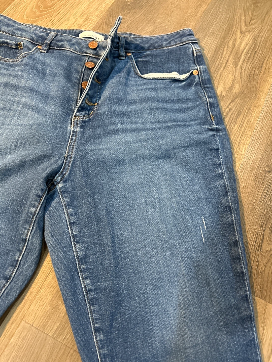 LOFT Curvy High Skinny Jeans Size 31 - photo 2