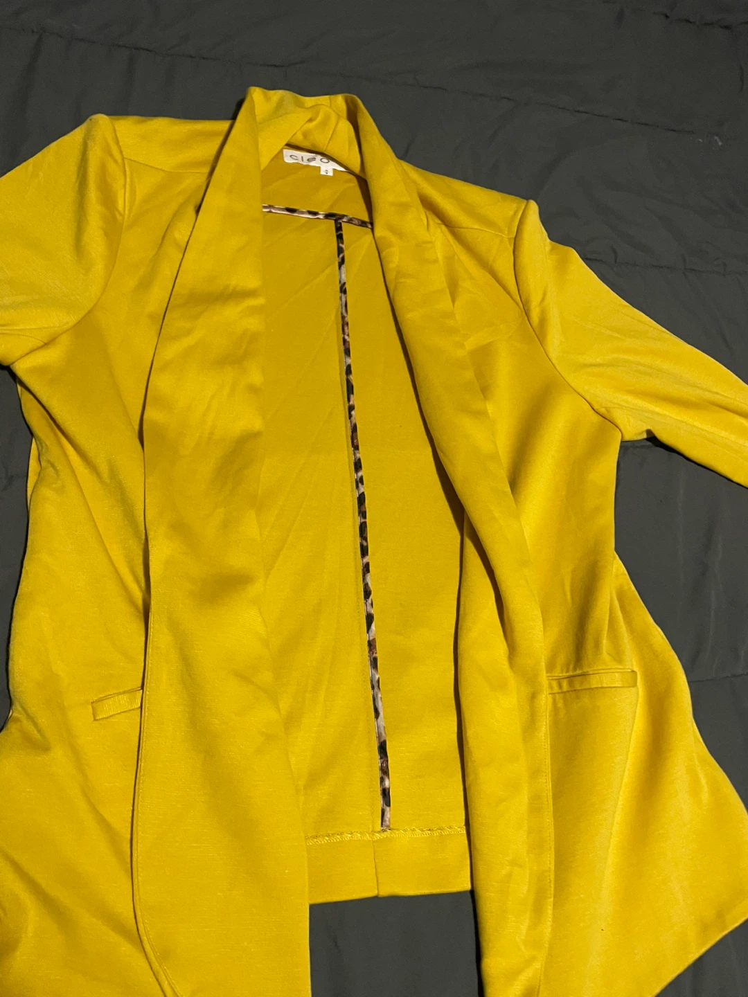 Cleo Women's Yellow Blazer - Size M - photo 2