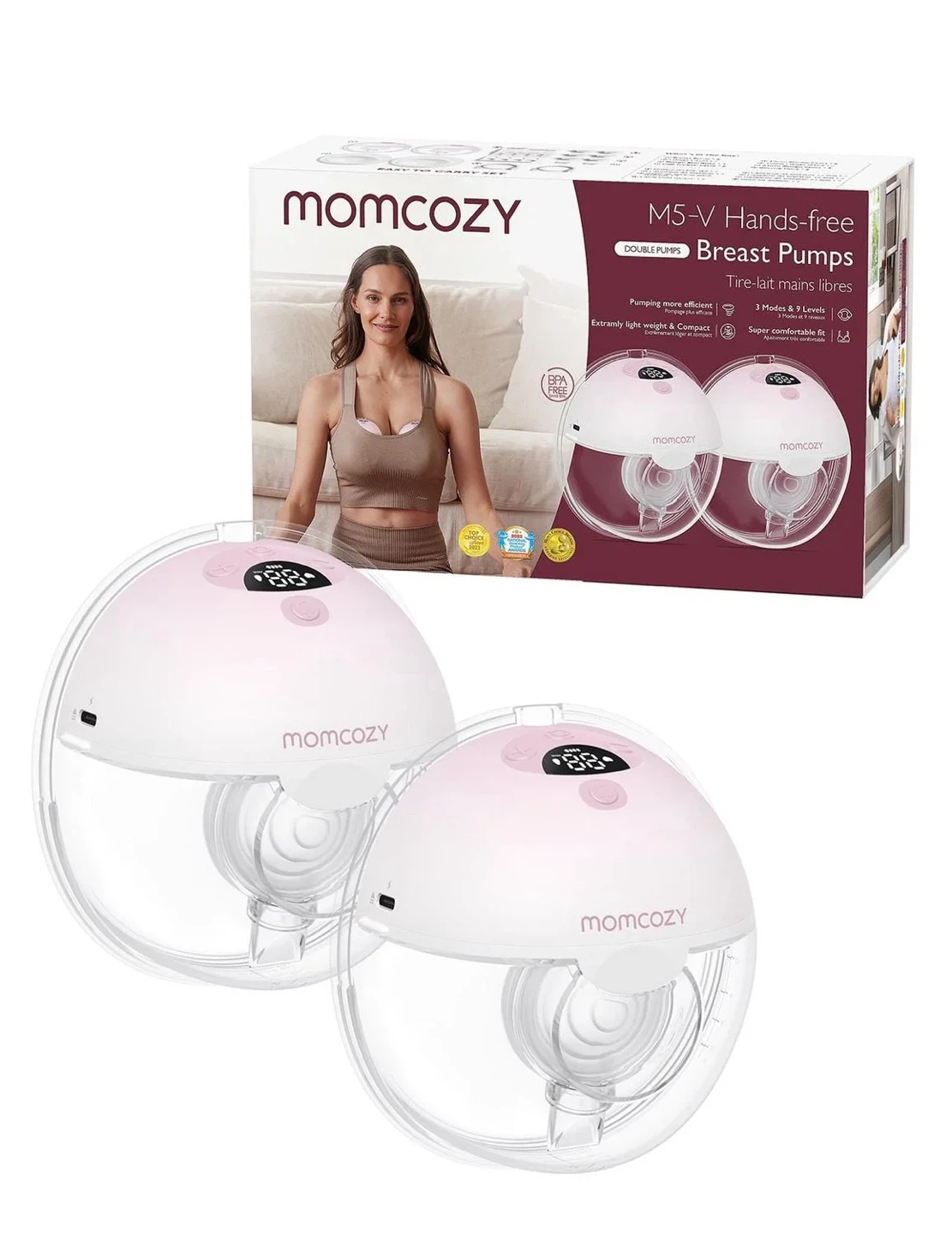 Momcozy M5-V Hands-Free Double Breast Pumps - photo 3