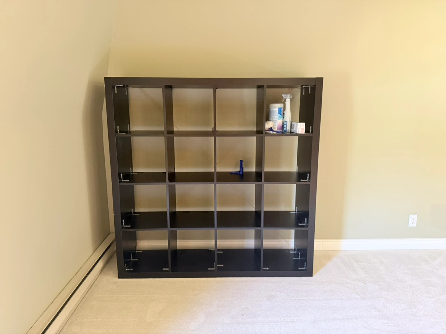 Disassembled IKEA 4x4 Kallax