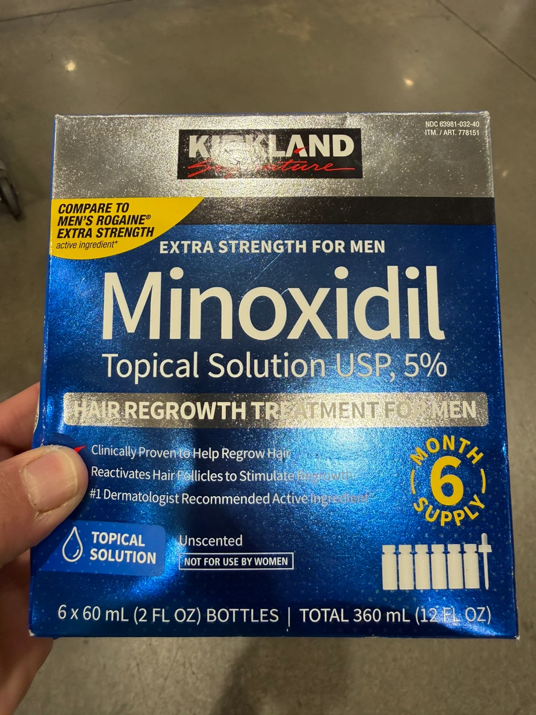Kirkland Minoxi5% Hair  Supply