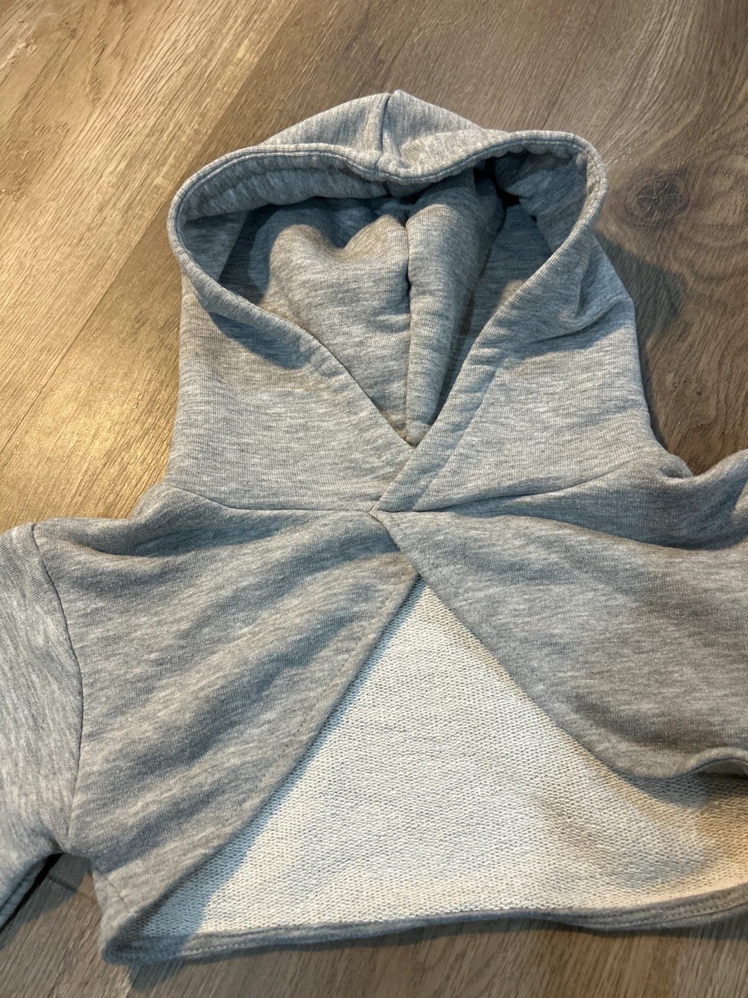 Zara Grey Cropped Hoodie girls - photo 2