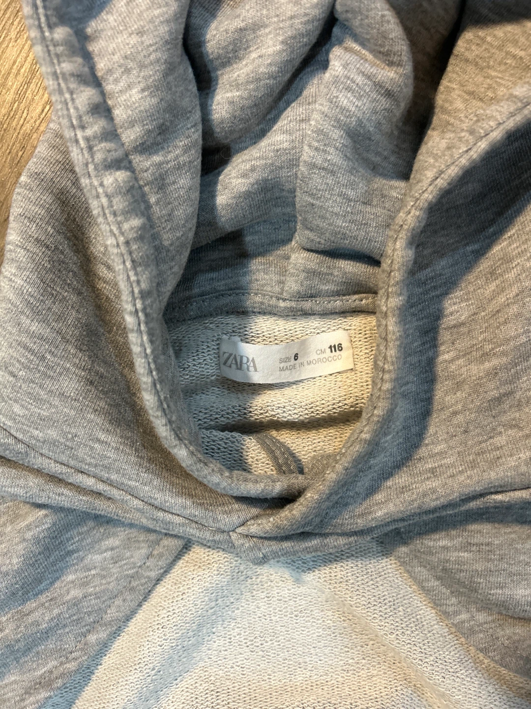 Zara Grey Cropped Hoodie girls - photo 4