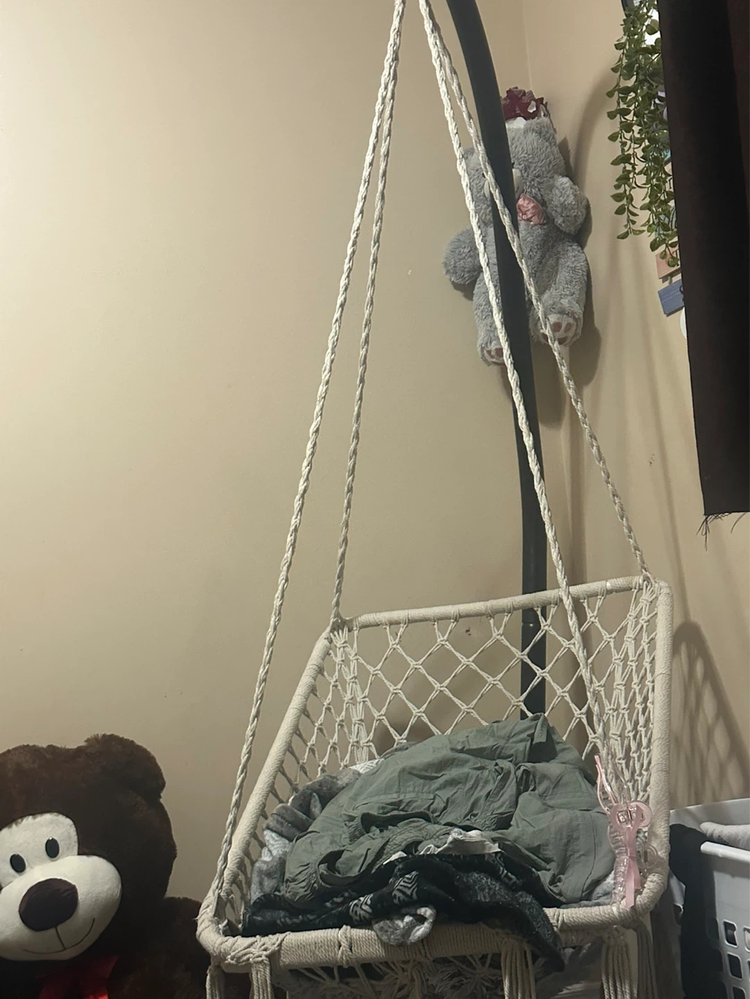 Macrame Hanging Chair with Stand - photo 3