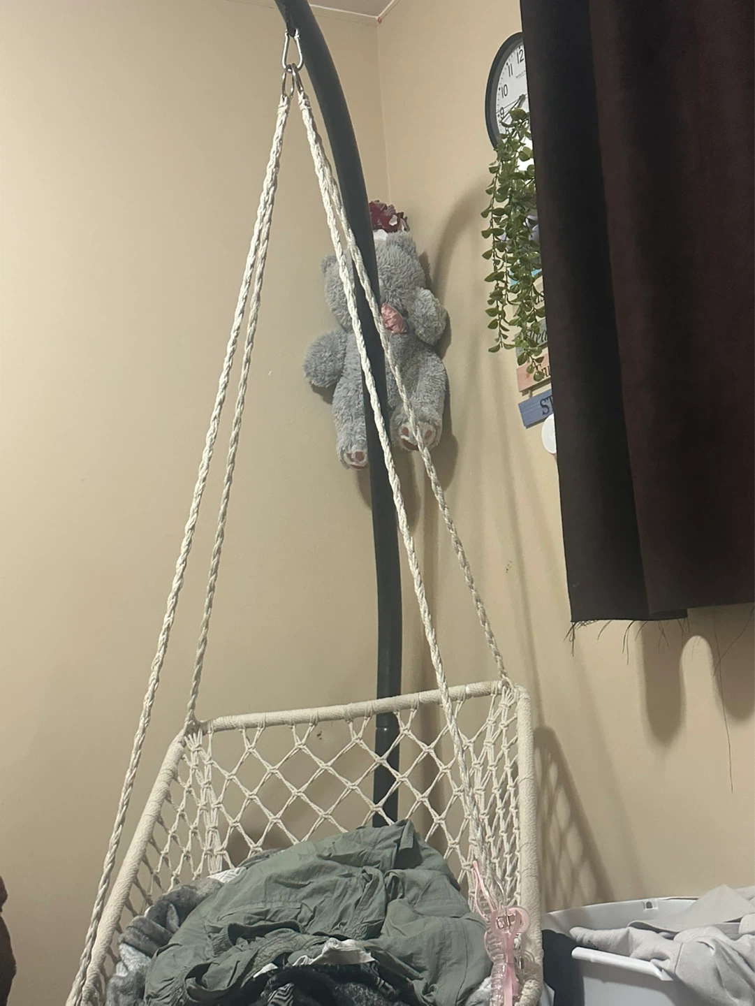 Macrame Hanging Chair with Stand - photo 4