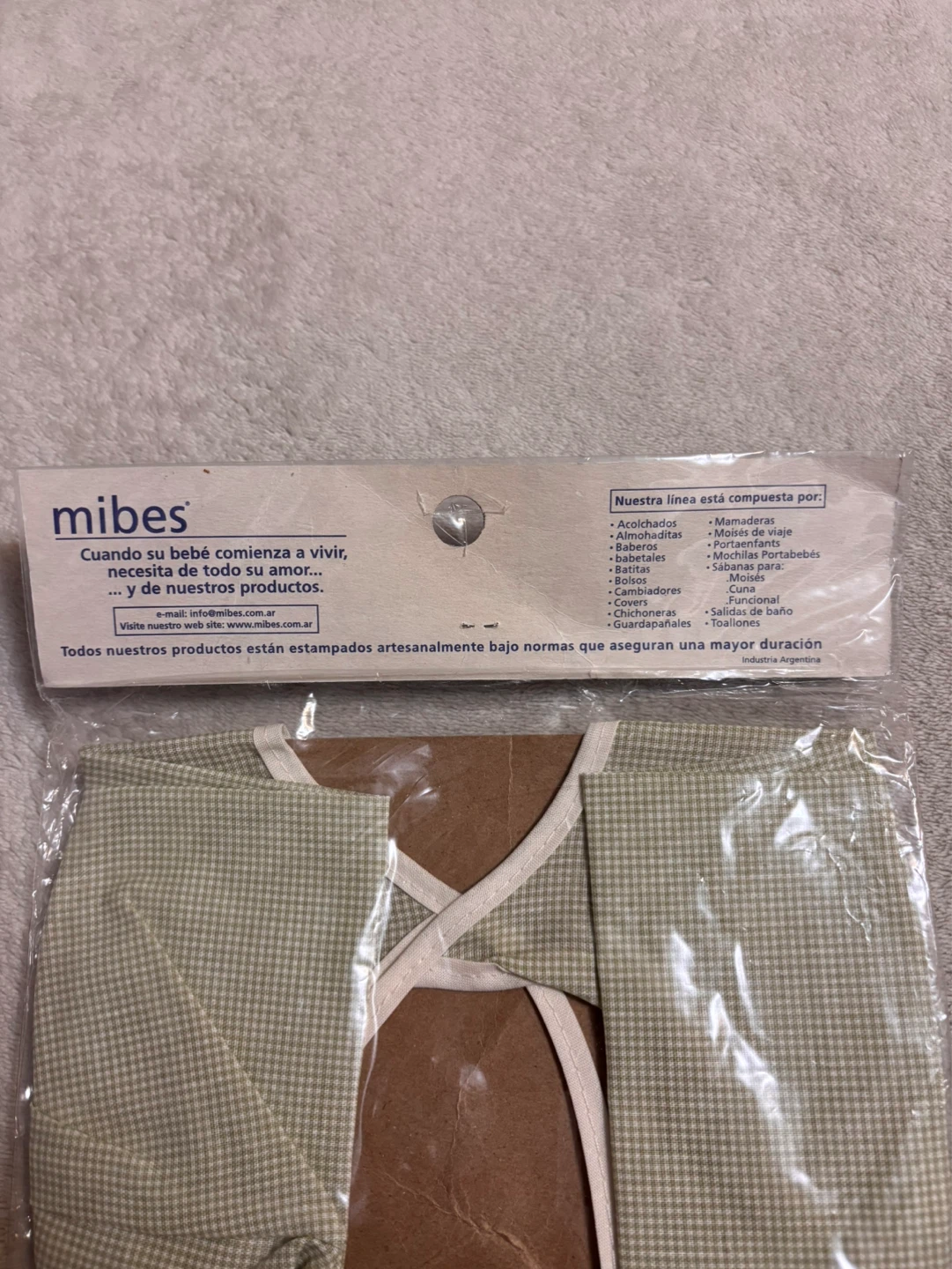 Mibes Sleeved Baby Bib with Duck Design - photo 3