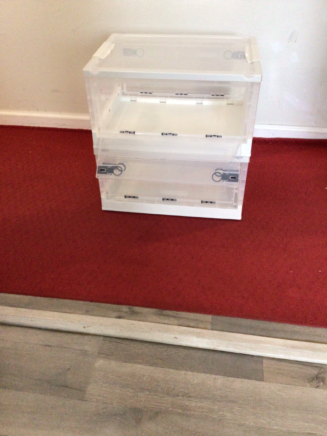 Stackable Clear Storage Bins - photo 2