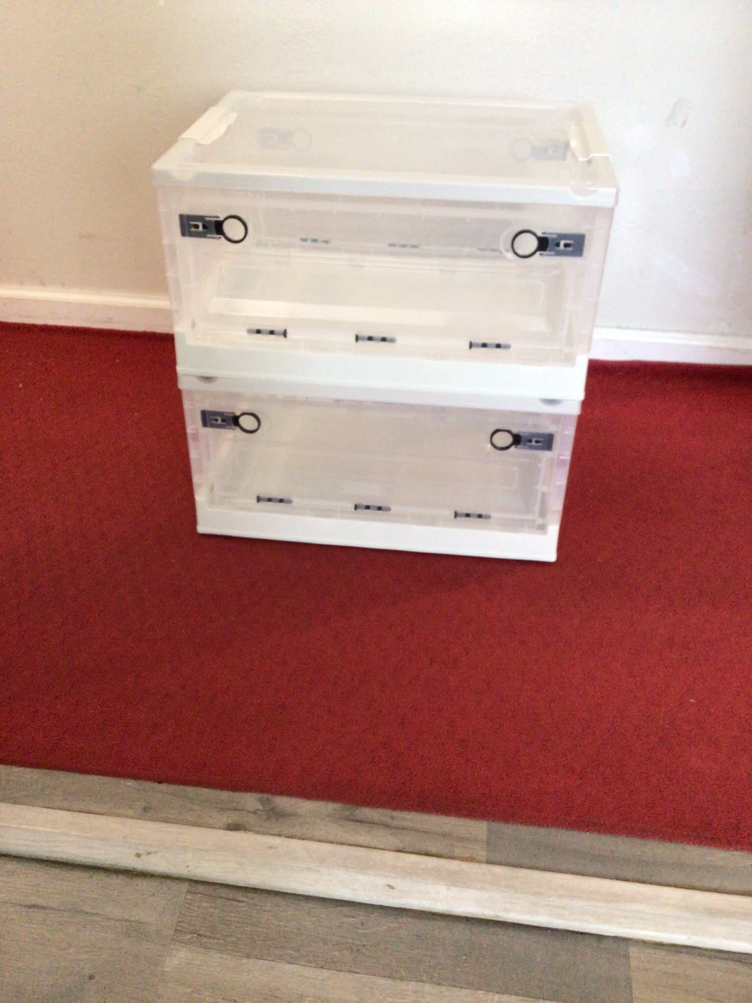 Stackable Clear Storage Bins