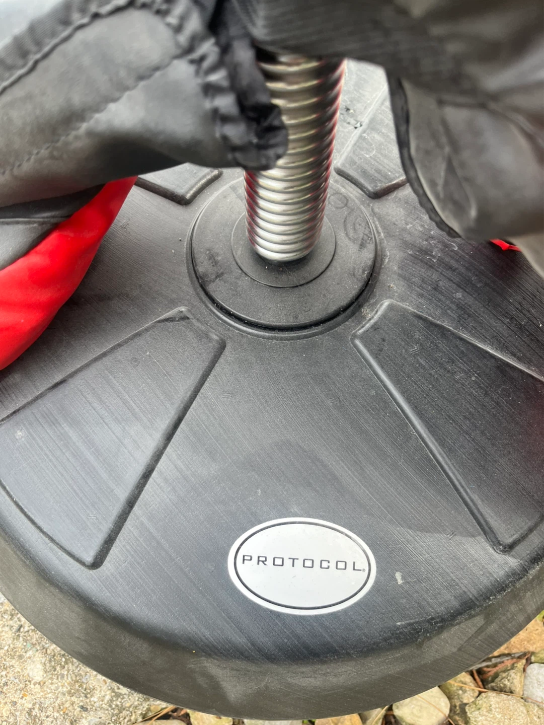 PROTOCOL Red Punching Bag with Gloves - photo 2