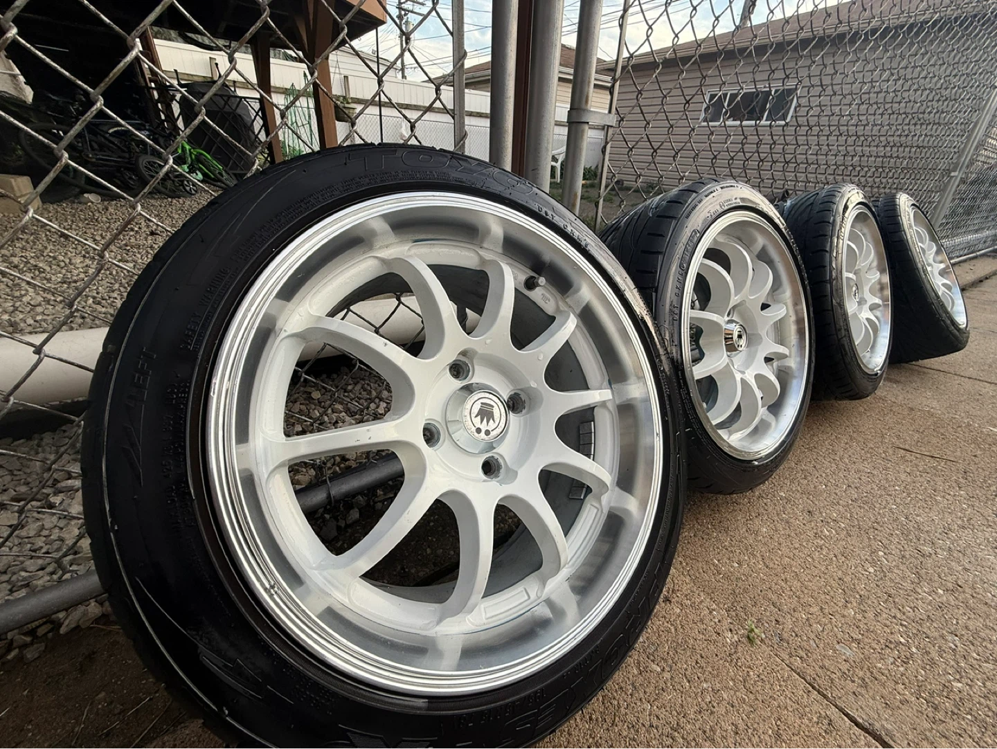 15” Konig wheels with tires 4x100