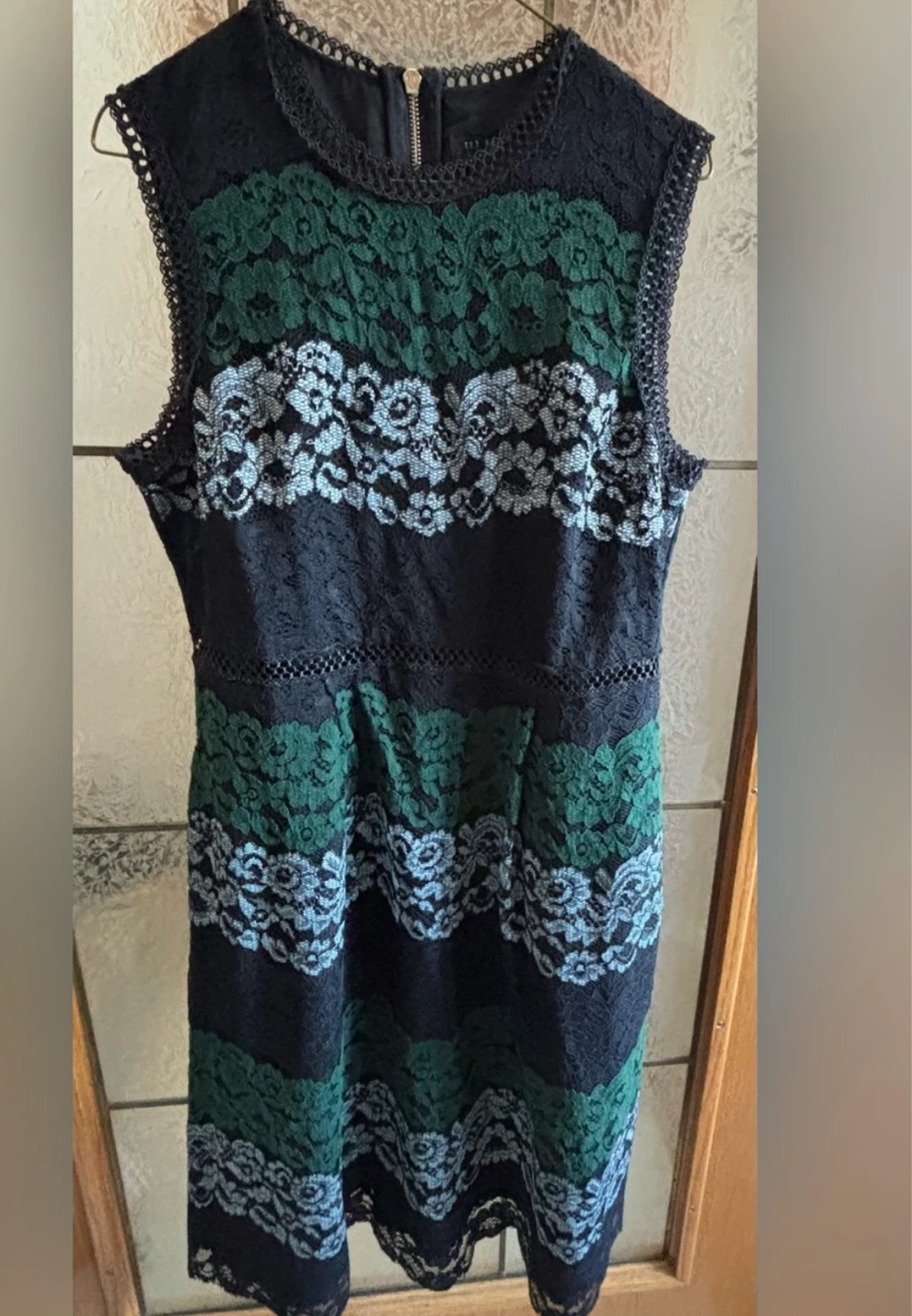 TED BAKER “INARRA” COLOUR BLOCK LACE DRESS - photo 3