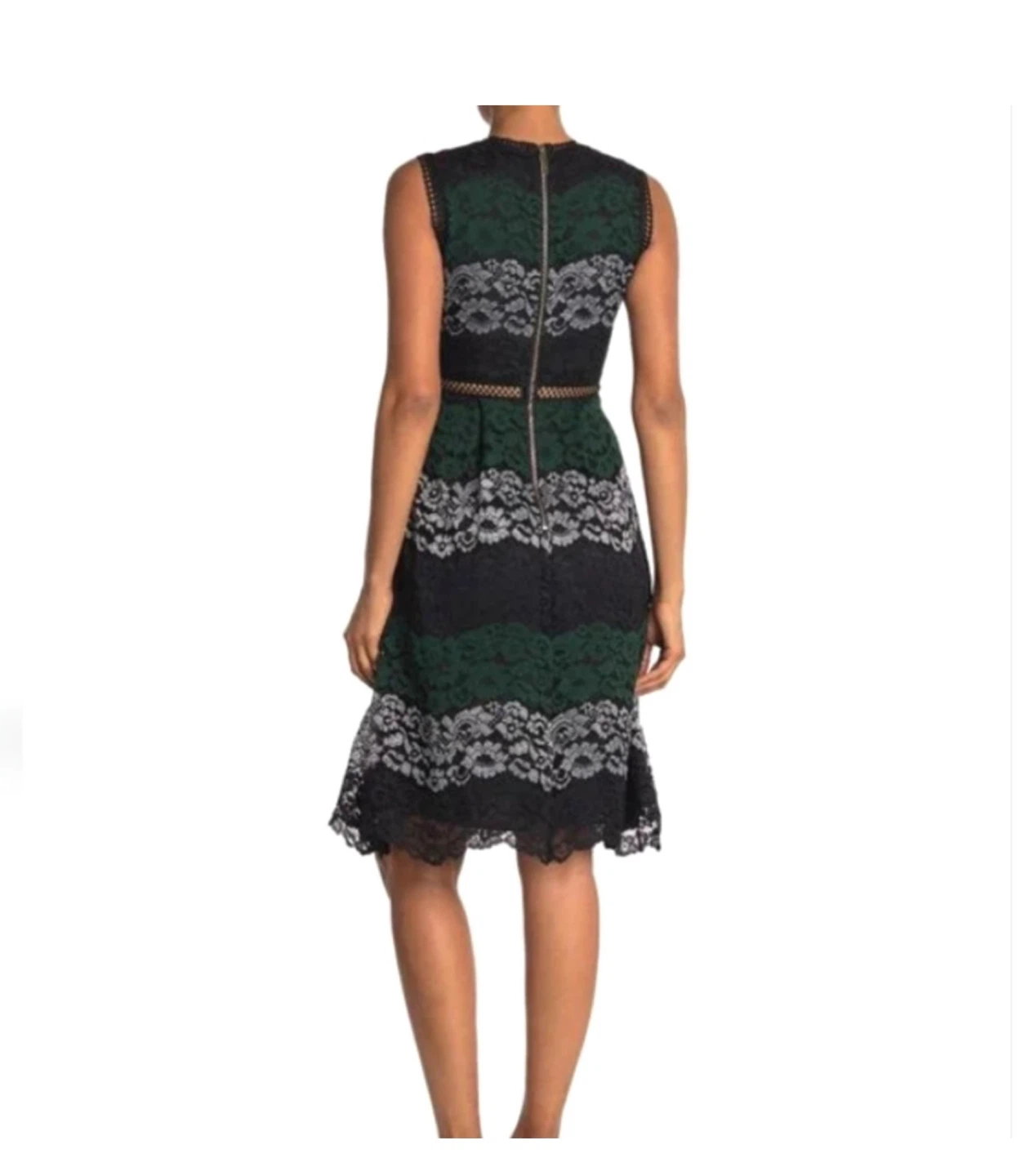 TED BAKER “INARRA” COLOUR BLOCK LACE DRESS - photo 2