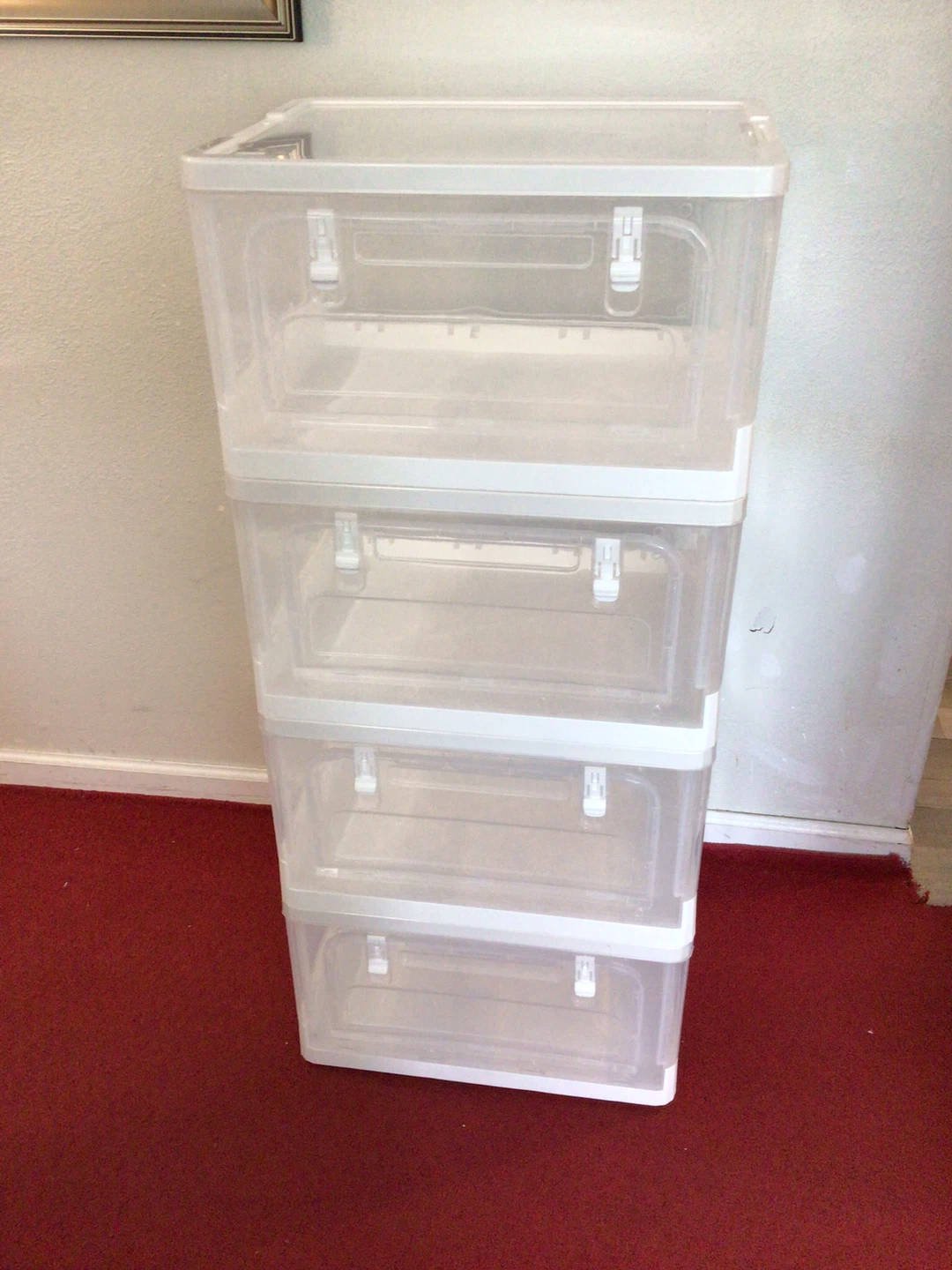 Stackable Storage Bins with Lids