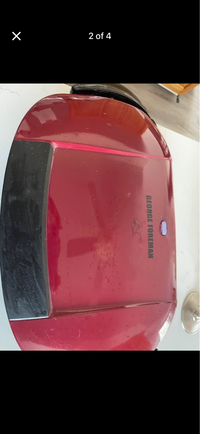 George Foreman Grill Red Electric Indoor Grill - photo 3