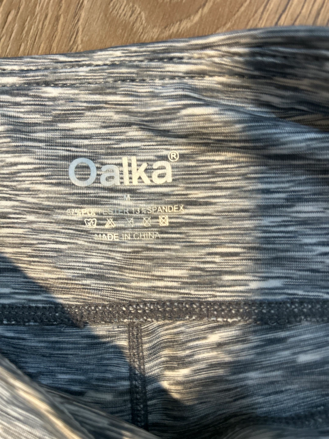 Oalka Grey Marled Leggings Size M - photo 5