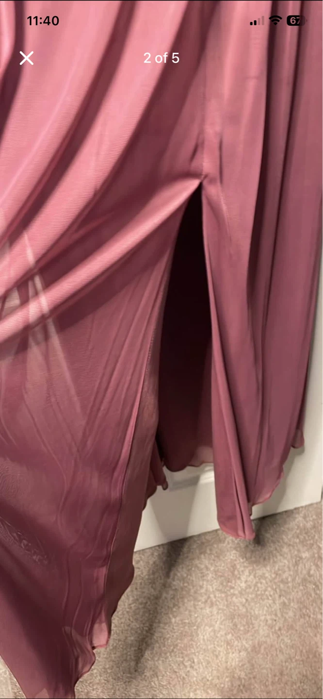 Mauve Bridesmaid Dress - photo 5