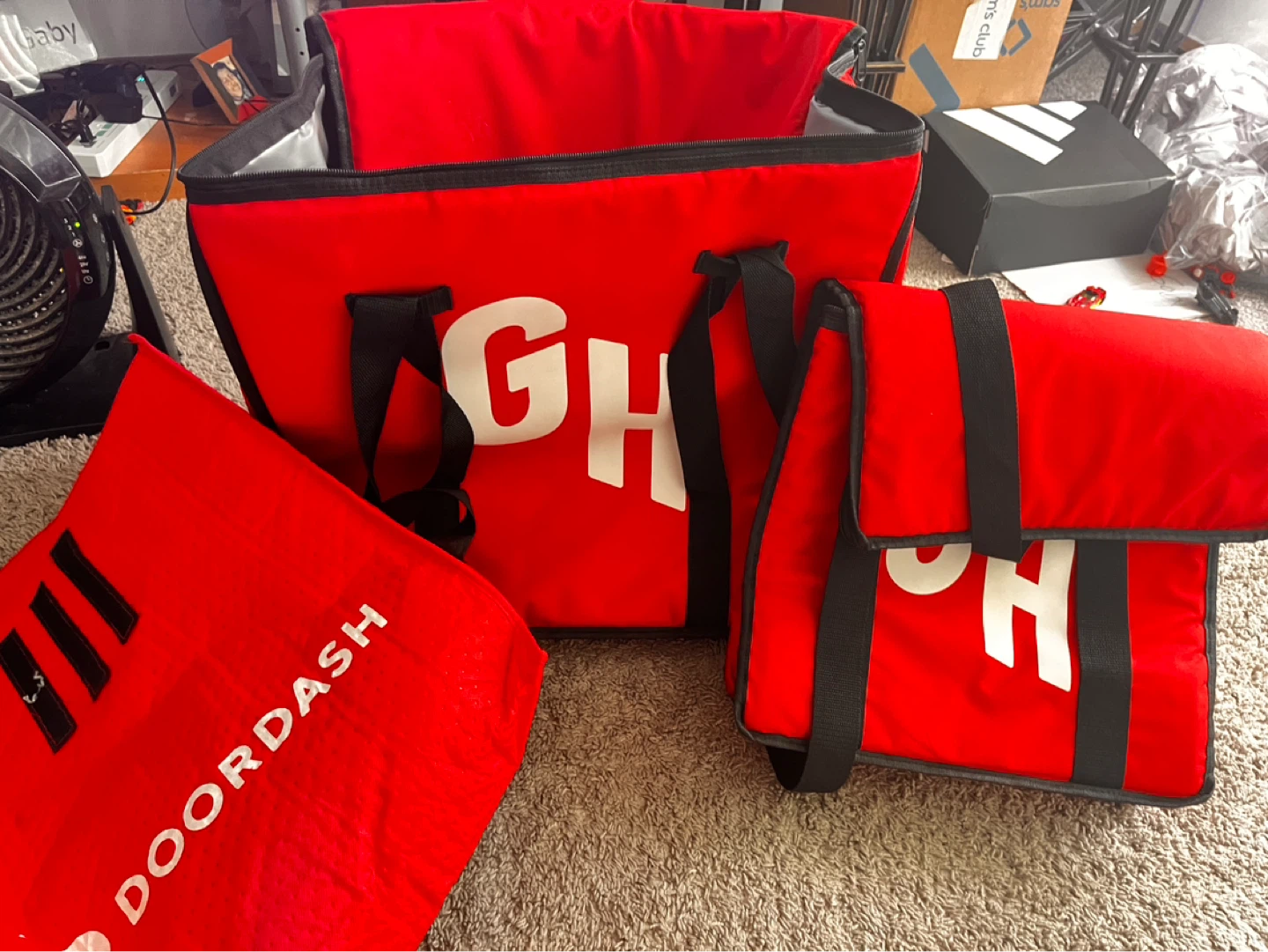 DoorDash Insulated Delivery Bag Set