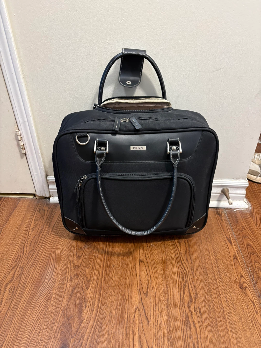 Roots 73 Black Rolling Laptop Bag