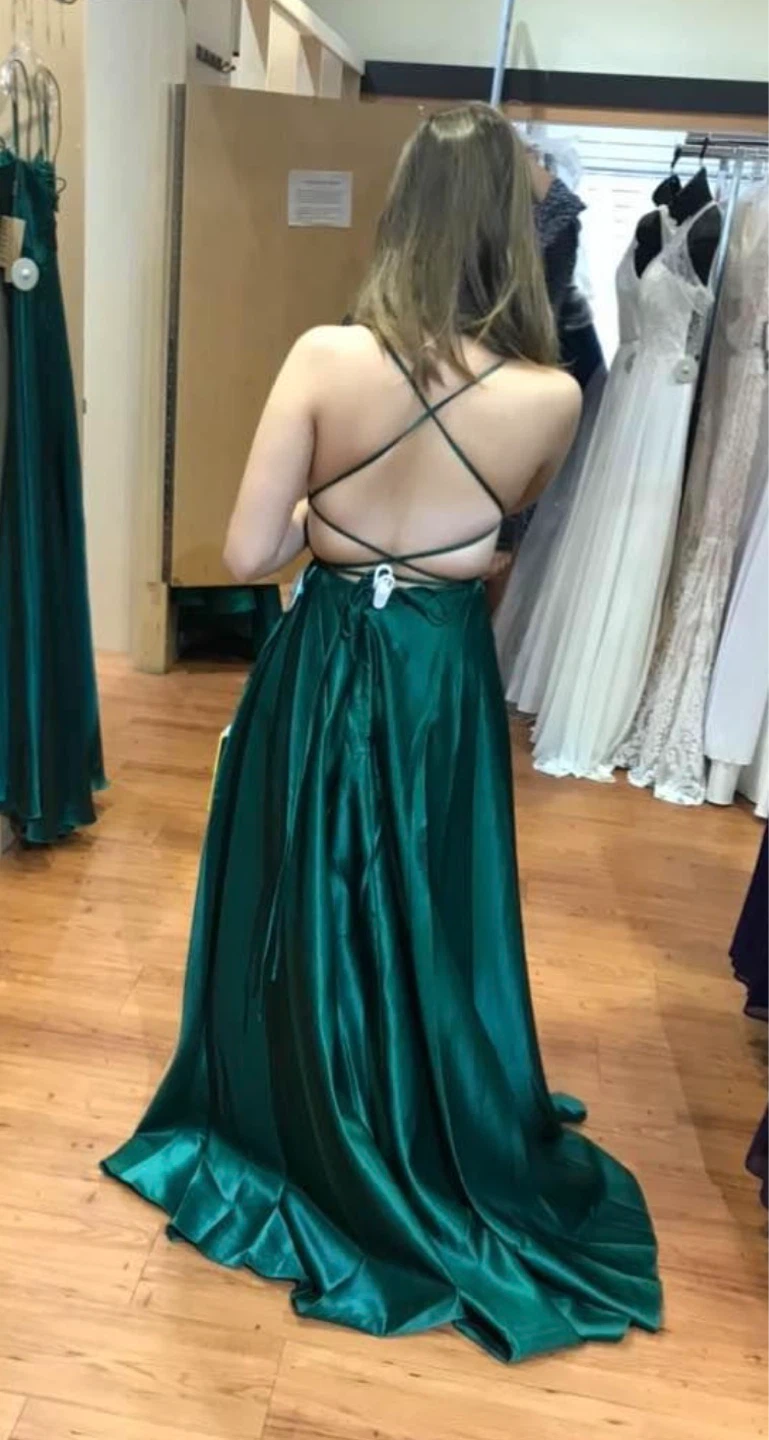 Royal Collection USA Emerald Green Formal Dress Size 4 - photo 2