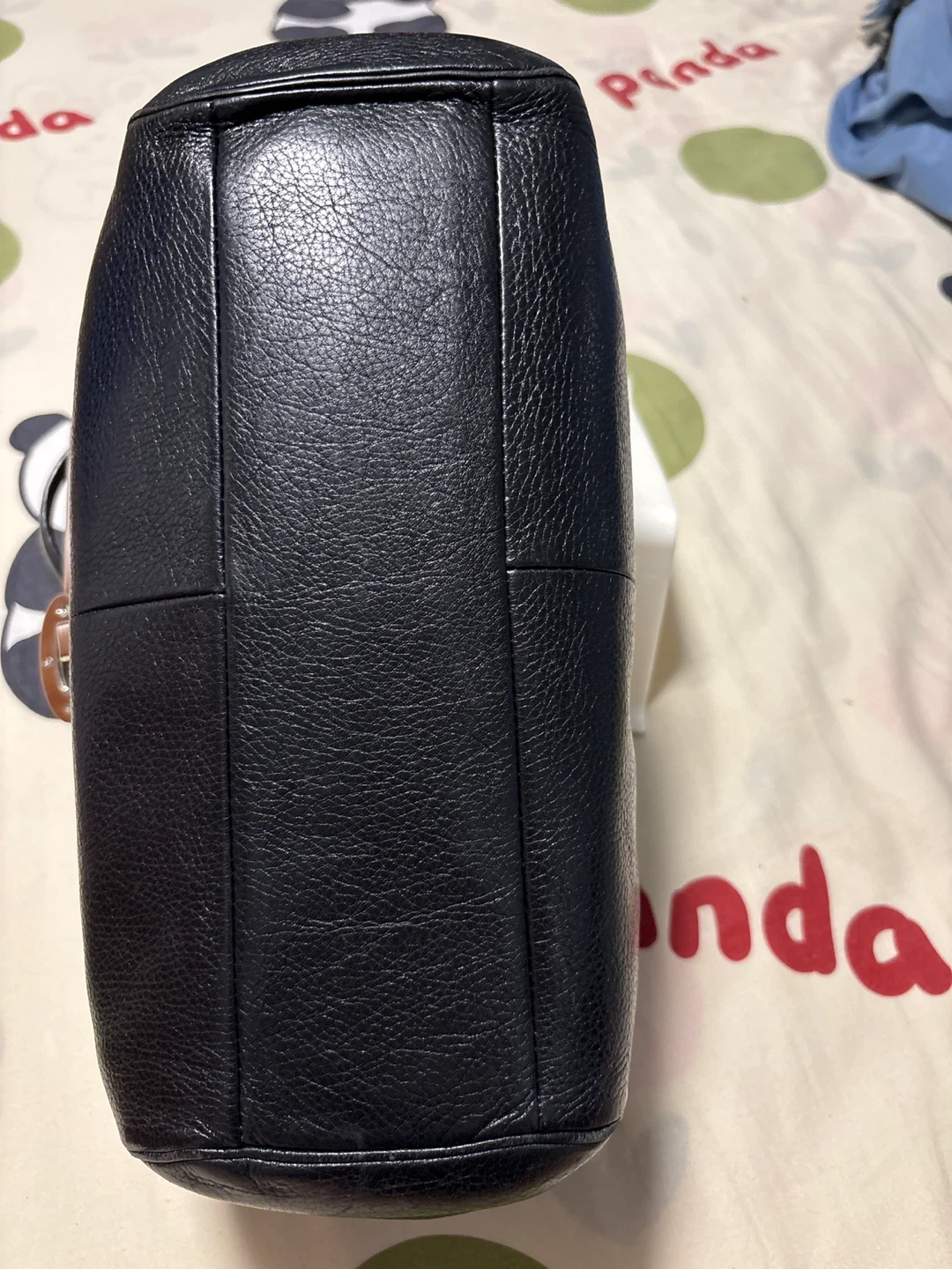 Black Leather Coach Satchel Handbag - photo 3