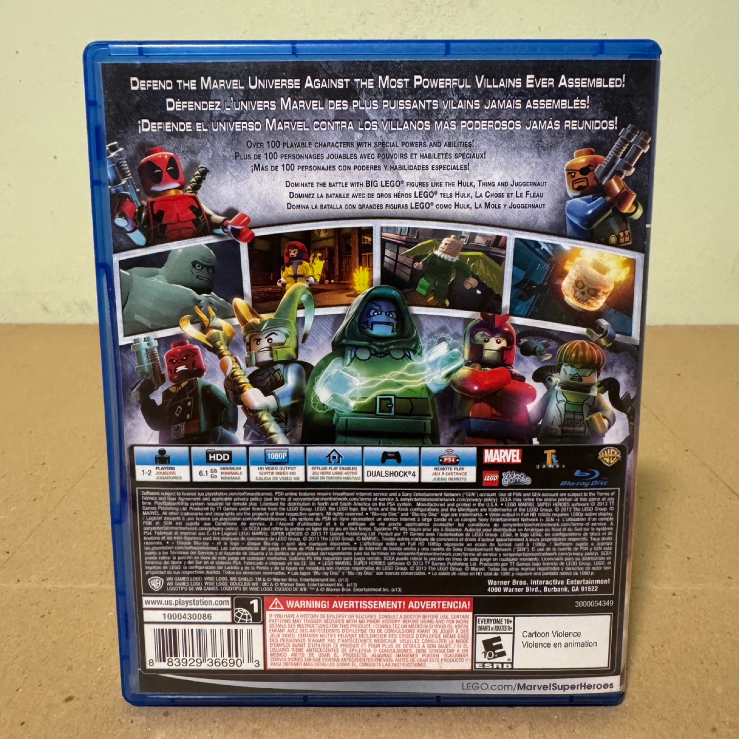 Lego Marvel Super Heroes PS4 Game - photo 3