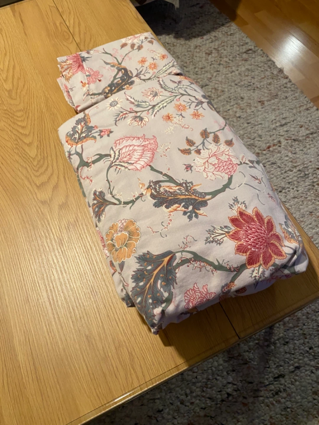 Two IKEA Nasselklocka Twin Duvet Covers and Pillow Cases