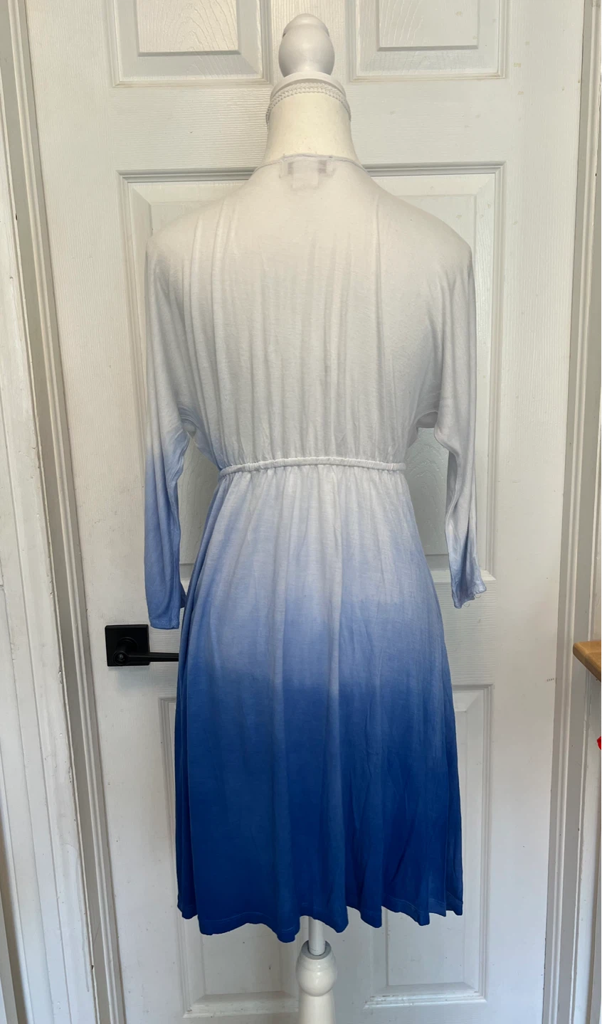 White and Blue Ombre Dress- New - photo 2
