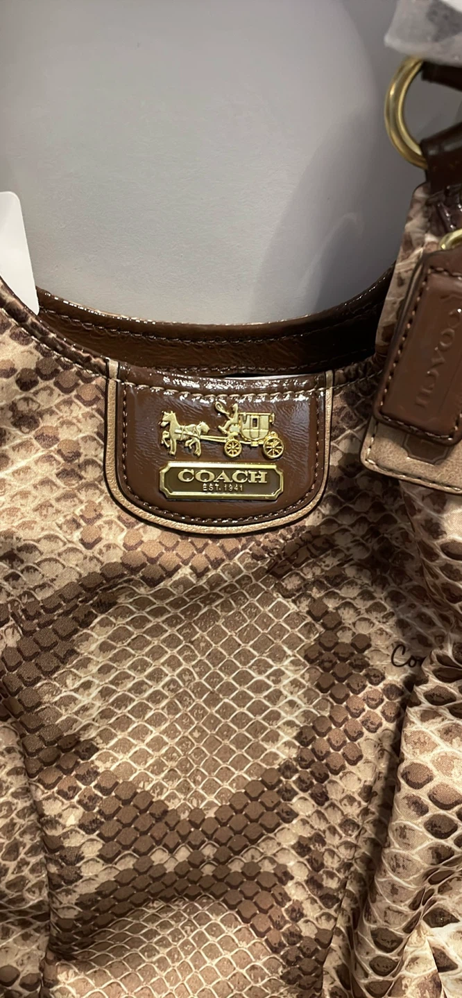 Coach Handbag - Snakeskin Print